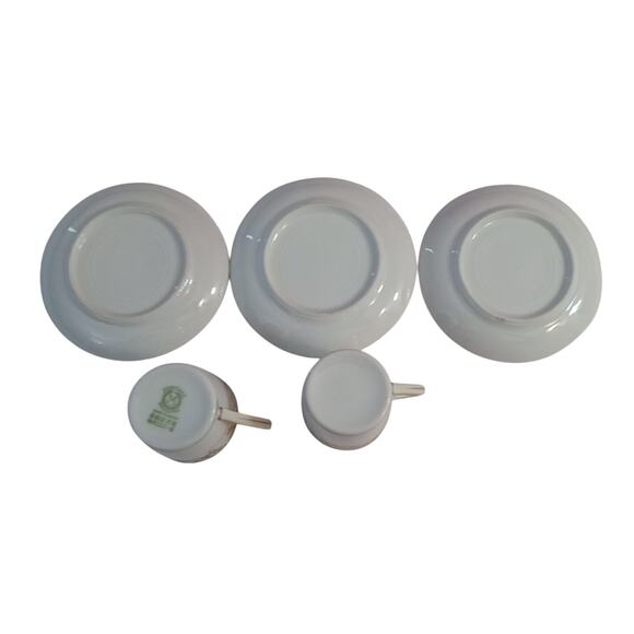 Pair Noritake Christmas Ball M Demitasse Cup Saucer Japan - Picture 8 of 8